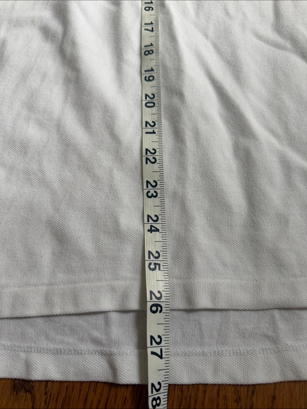 EUC POLO RALPH LAUREN White Boys Polo with Navy logo golf shirt short sleeve - Picture 7 of 7